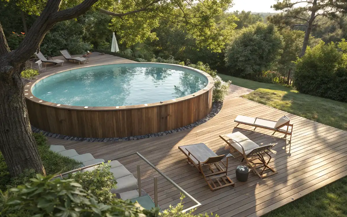 above ground swimming pool