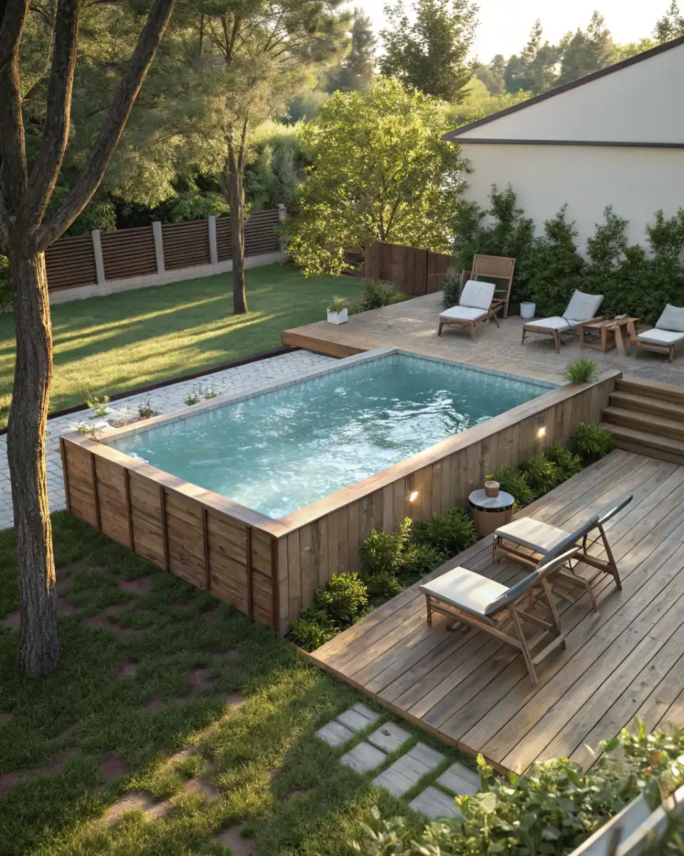 above ground swimming pool