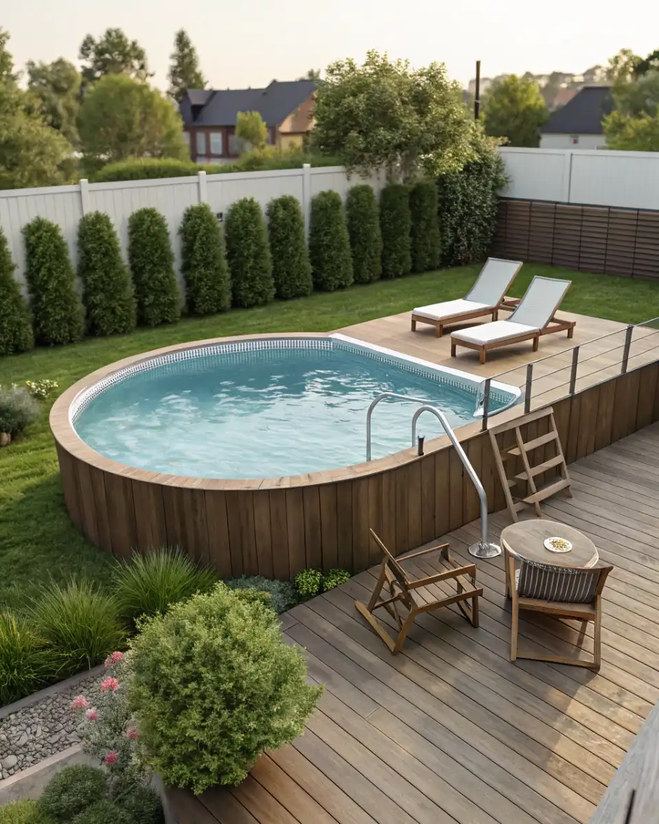 above ground swimming pool